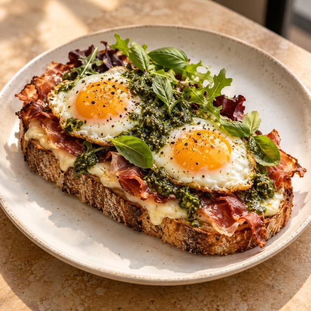 Crispy Prosciutto Toast.