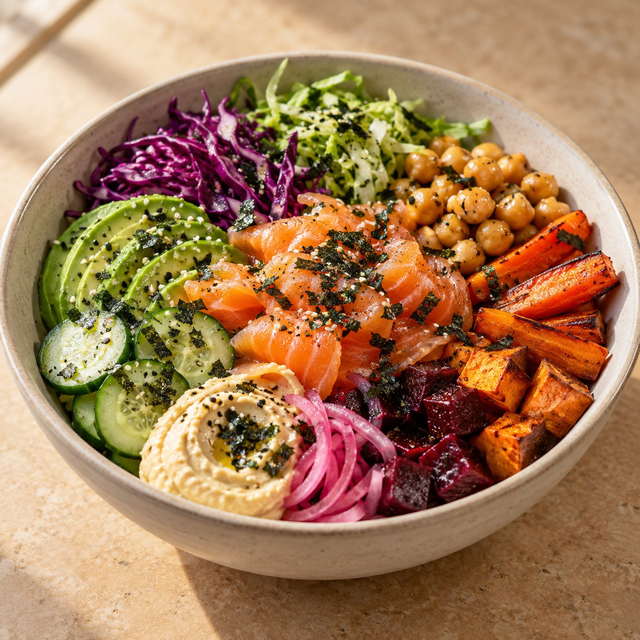 Smoked Salmon Bowl.