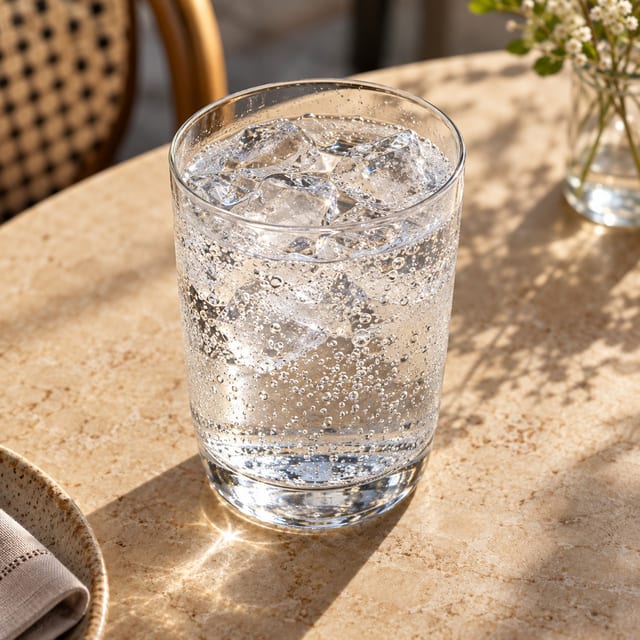 San Pellegrino / Perrier sparkling water.