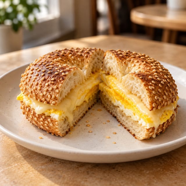 Good Morning Sesame Bagel.