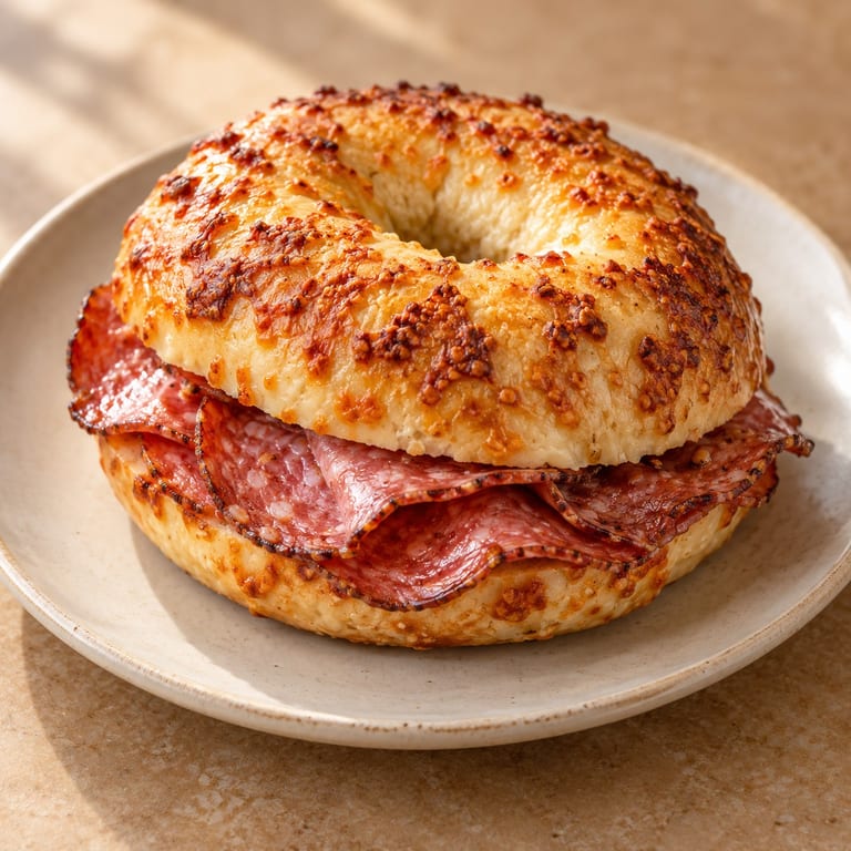 Delicious Asiago Bagel